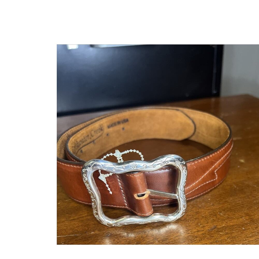 Coldwater Creek Genuine Leather Brown Belt Made in USA‎